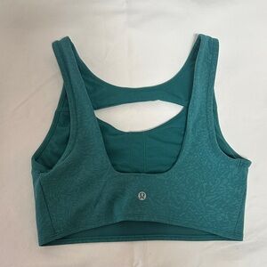 lululemon athletica Teal Green Scoop-Back Sports Bra